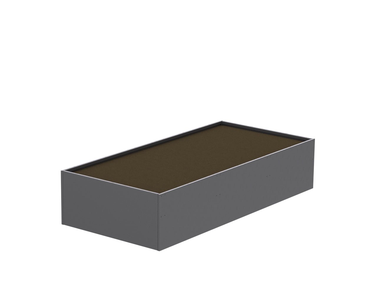 A Textured Silver Vein Raised Garden Bed Aluminum Planter