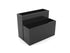 A Fine-Texture Black Rectangular Aluminum Planter