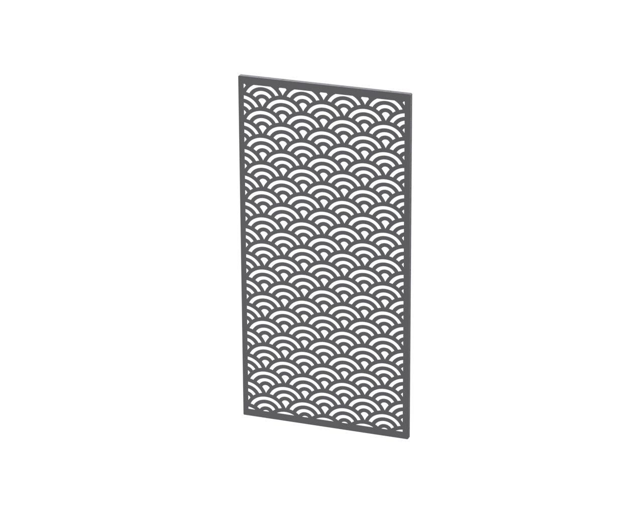 The Flower of Life Semi-Gloss Black Decorative Panel