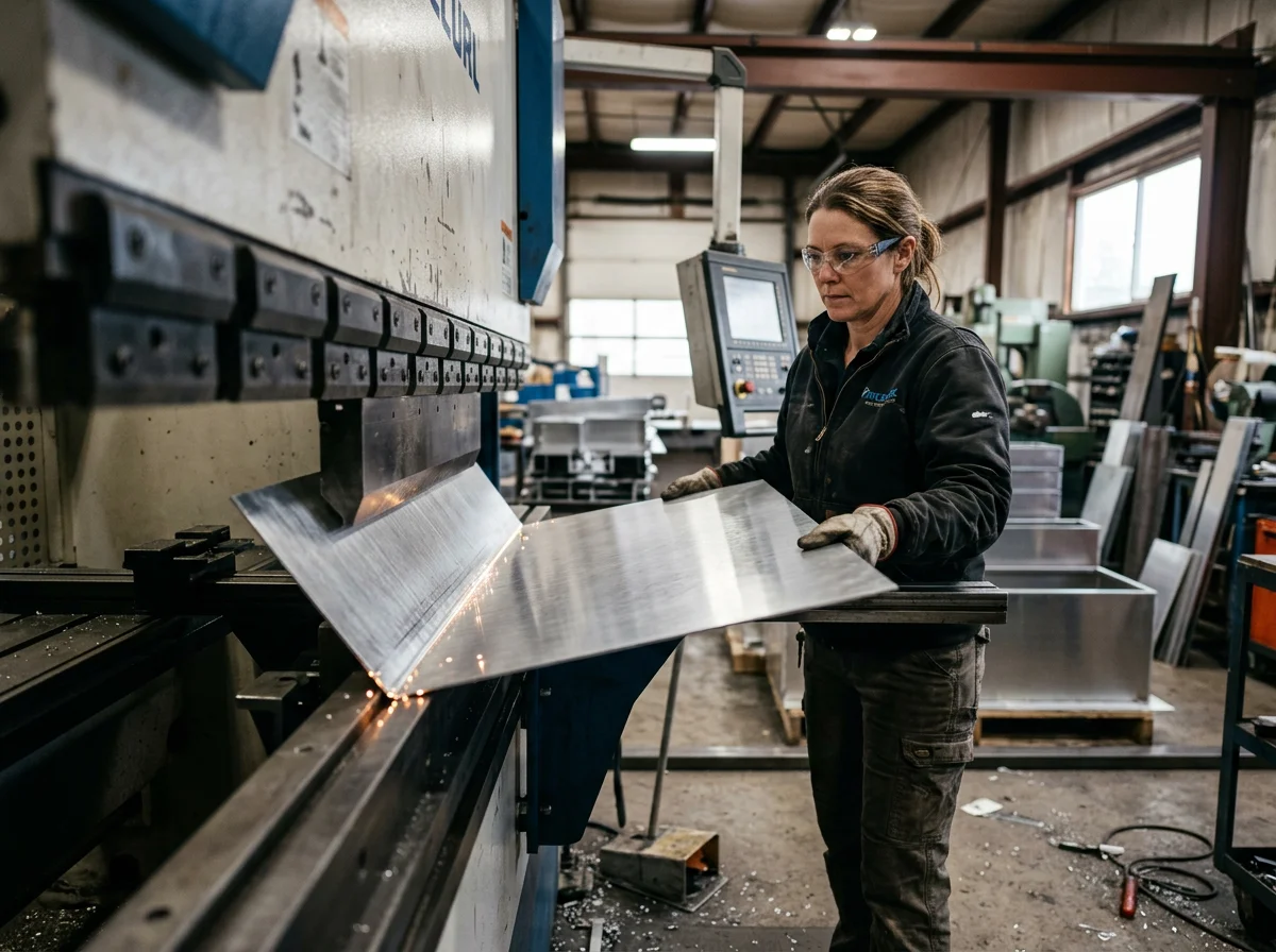 CNC bending aluminum sheet for planter fabrication