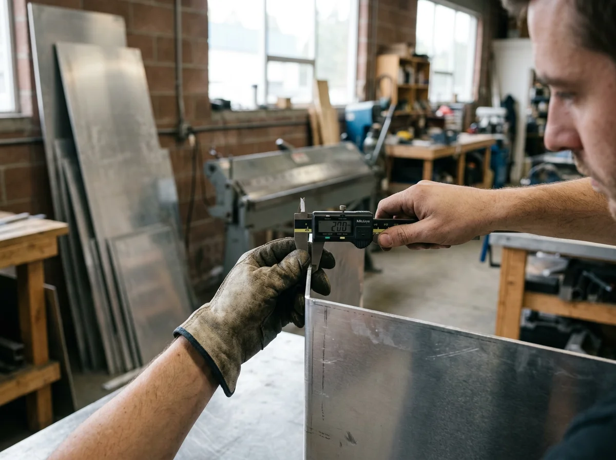 Aluminum sheet thickness measurement