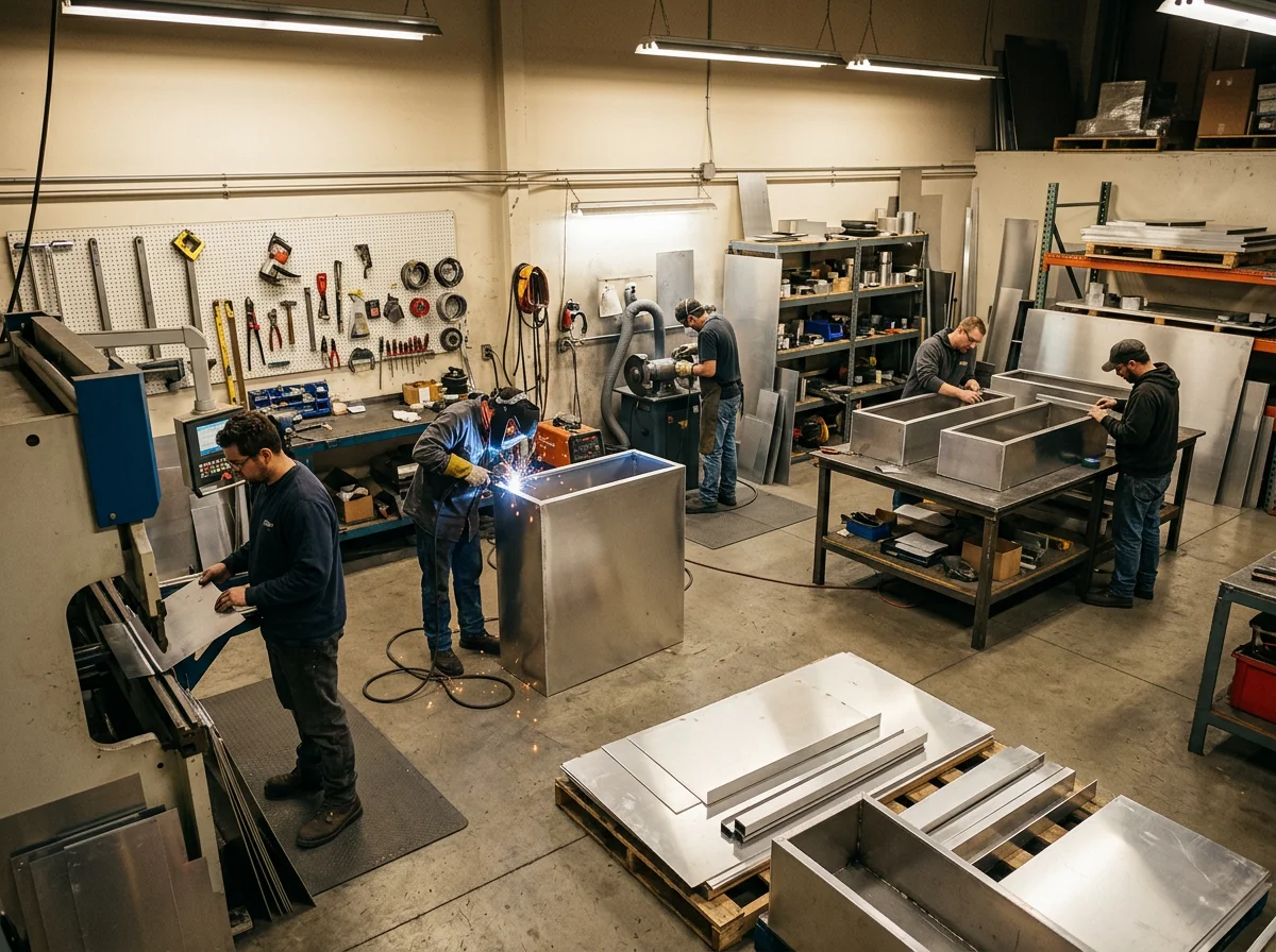 Workshop floor at Planters and Panels in Langley, BC